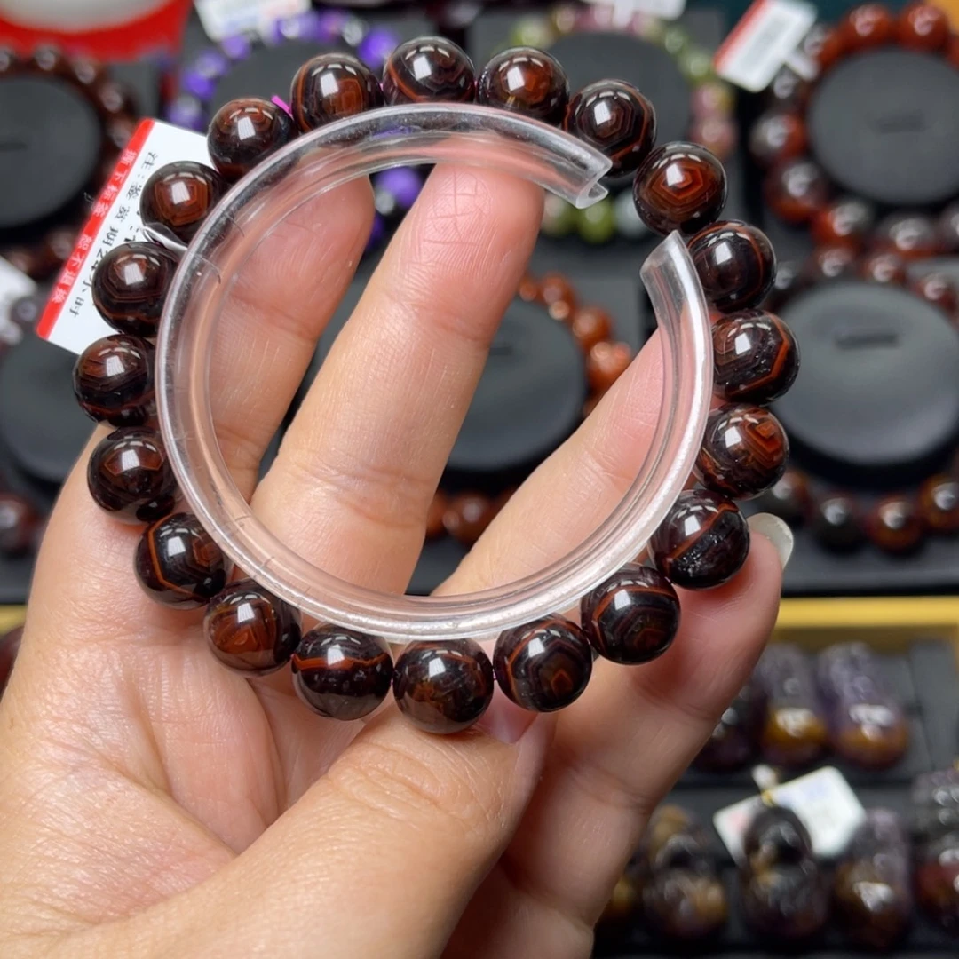 未镶嵌手链水晶极光八卦眼单圈10mm