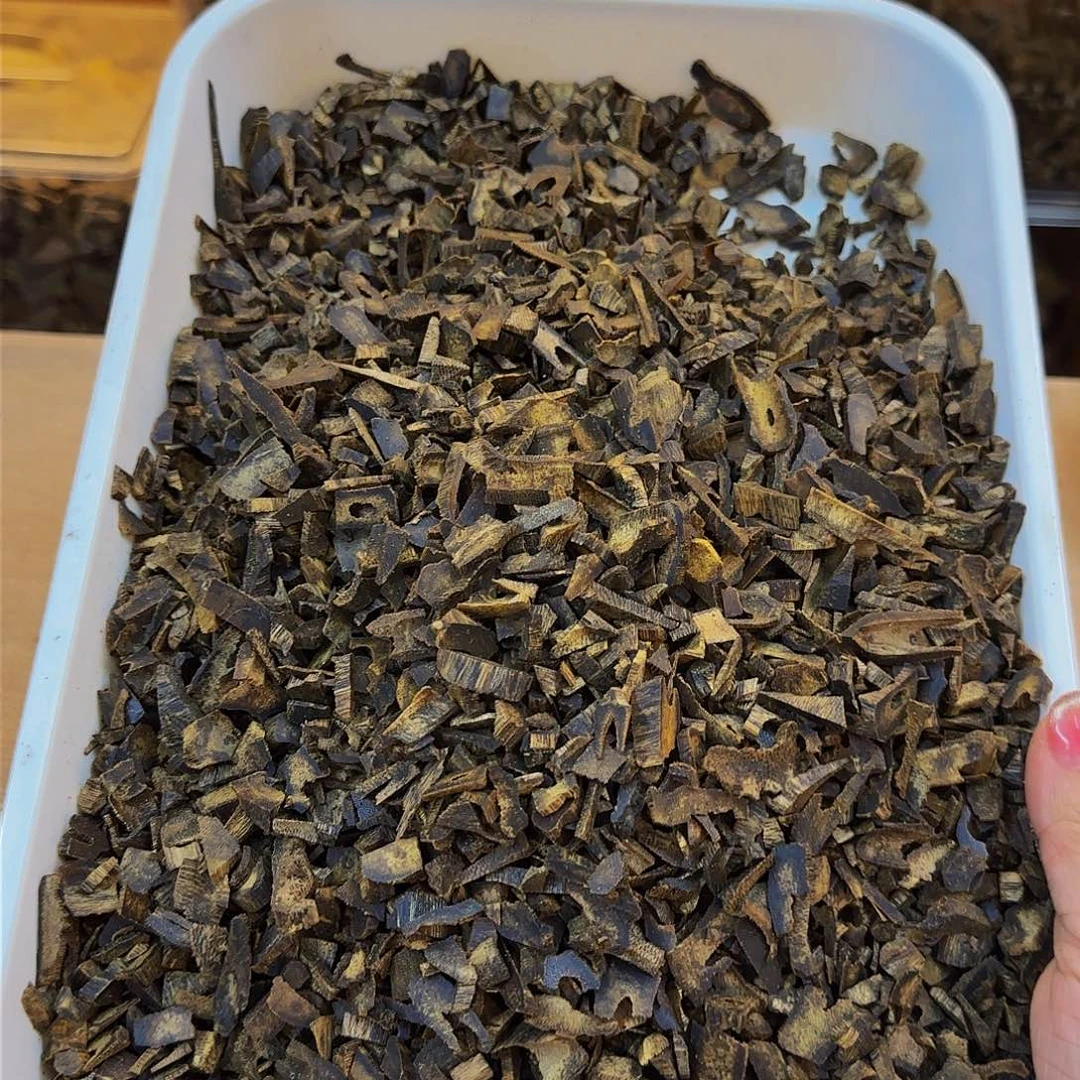 沉香碎屑沉香海南绿棋凹身原材料牛肉干100克➕10克