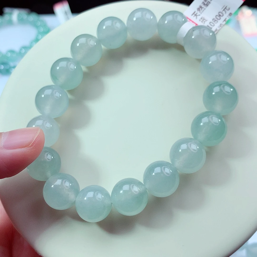 翡翠未镶嵌手链卡12