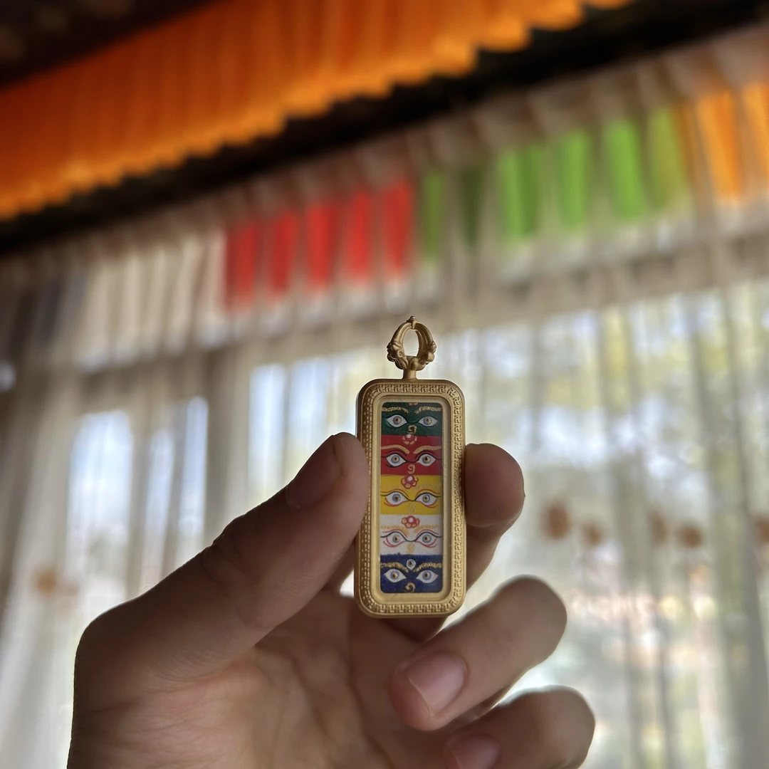 五路财神眼-热贡纯手绘唐卡