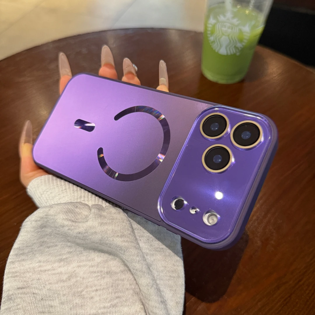 暗夜紫秒变17适用于苹果17promax手机壳磁吸带镜头膜男女数码配件