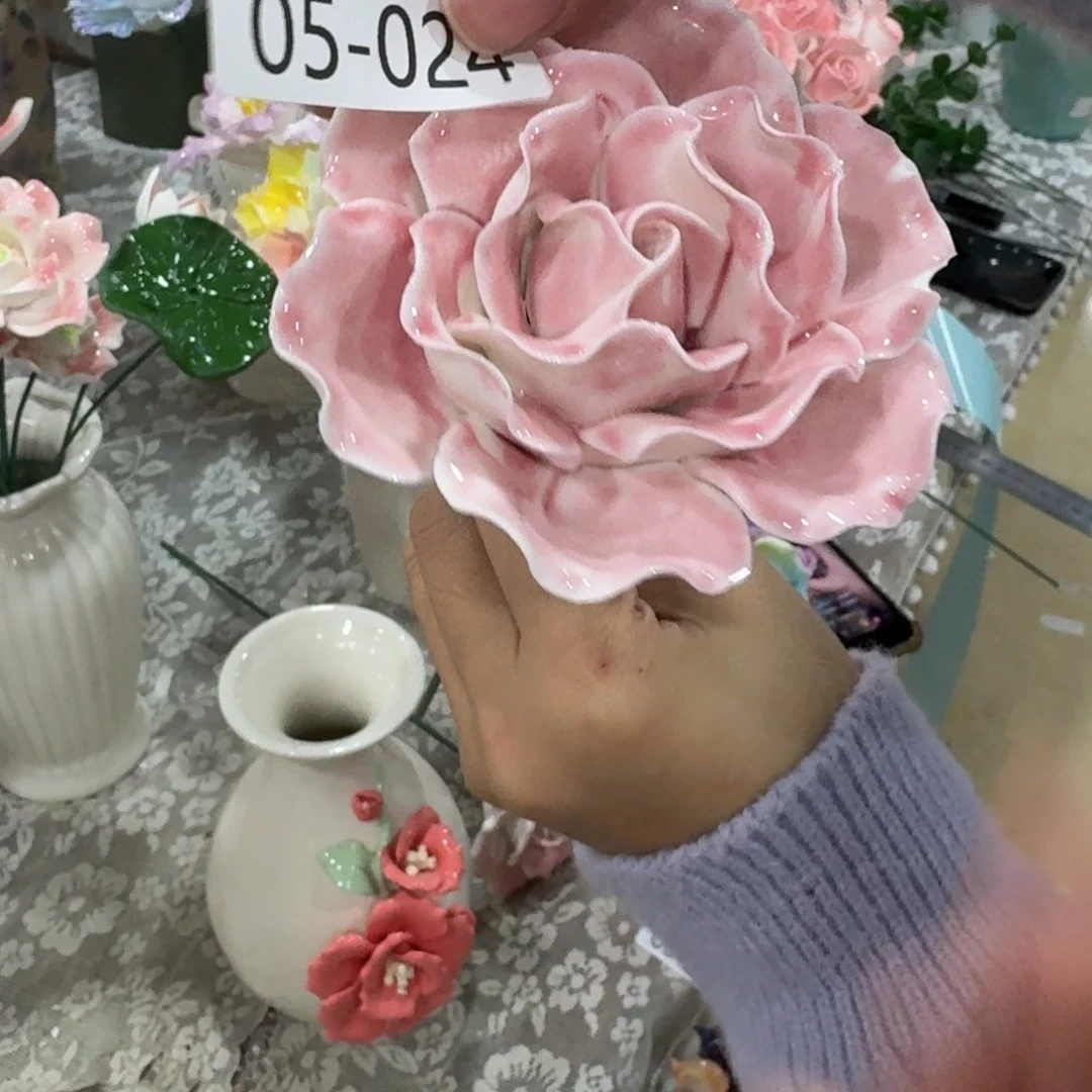 陶瓷花拍满20元发货，随意退款拉黑