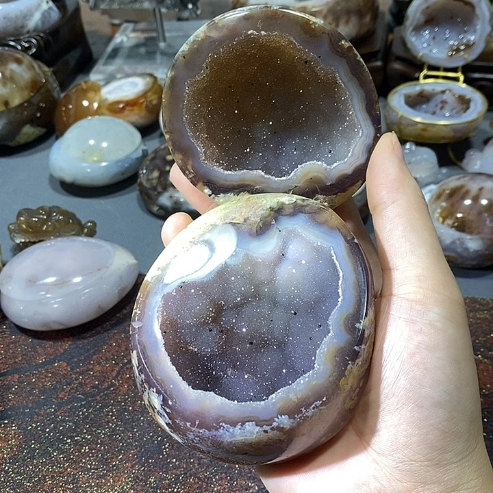 水晶摆件未镶嵌啵啵闪聚宝盆