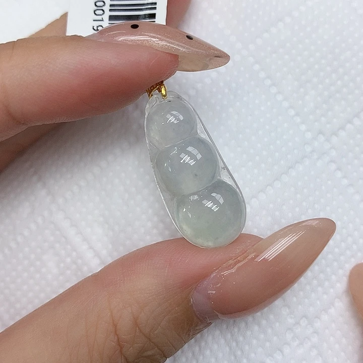 颈饰18K金镶嵌翡翠