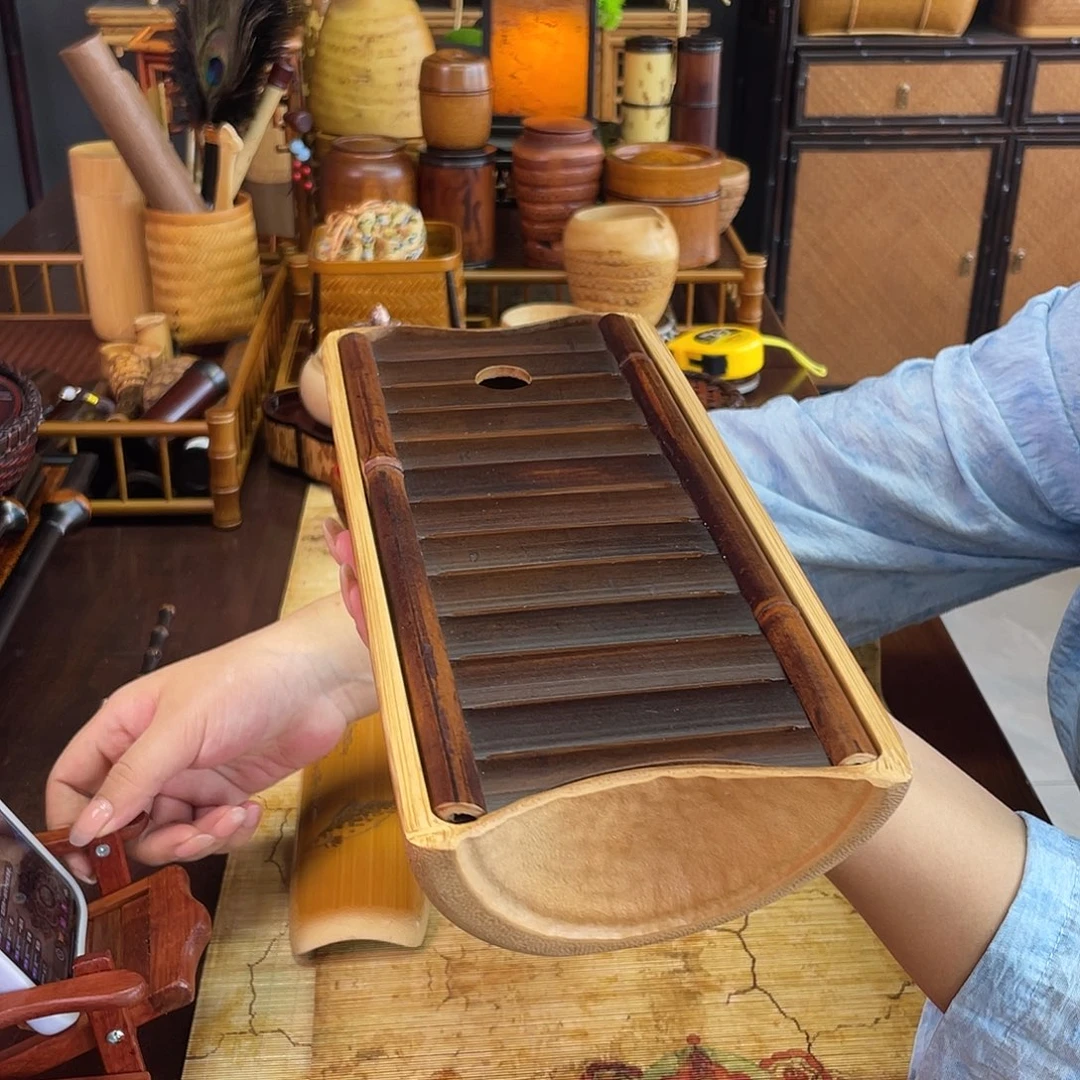 阙***出竹节茶盘纯手工制作