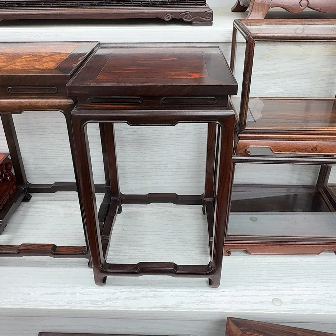 木大红酸枝17正方高29花架