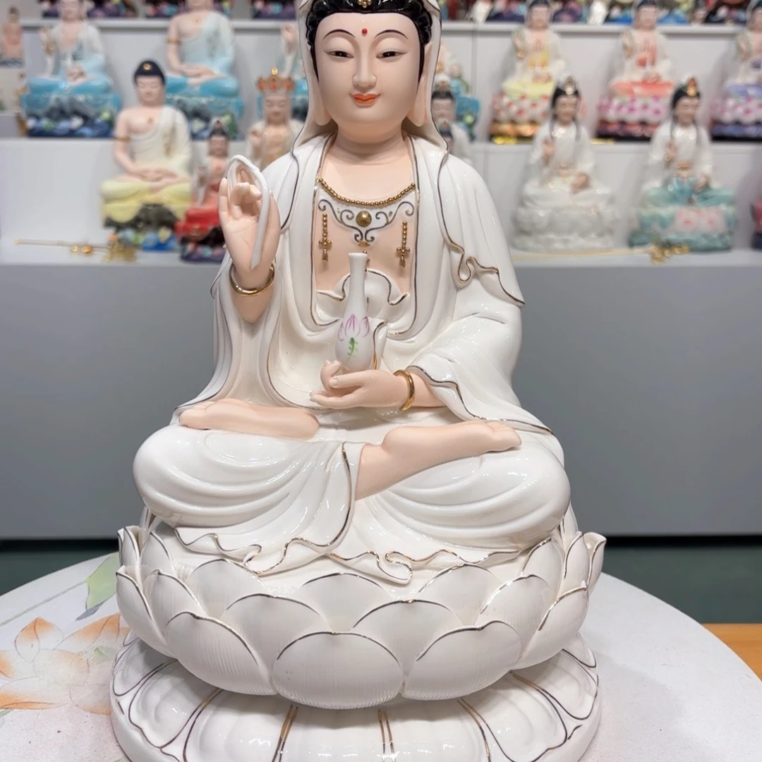 摆件瓷摆件观音14吋