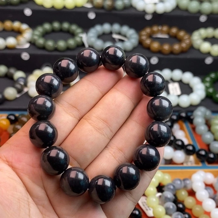 手串未镶嵌和田玉Q青花卡14