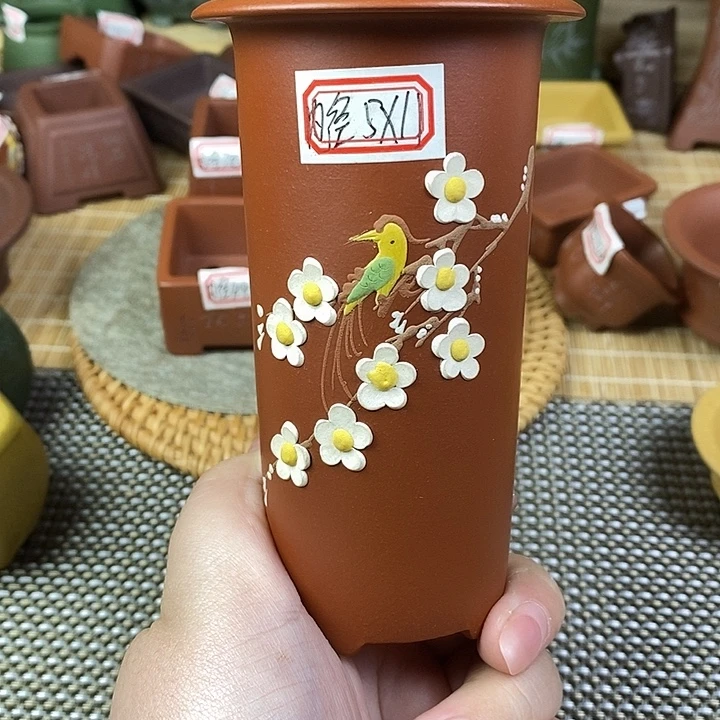 琉璃手工艺品宜兴紫砂精品花盆