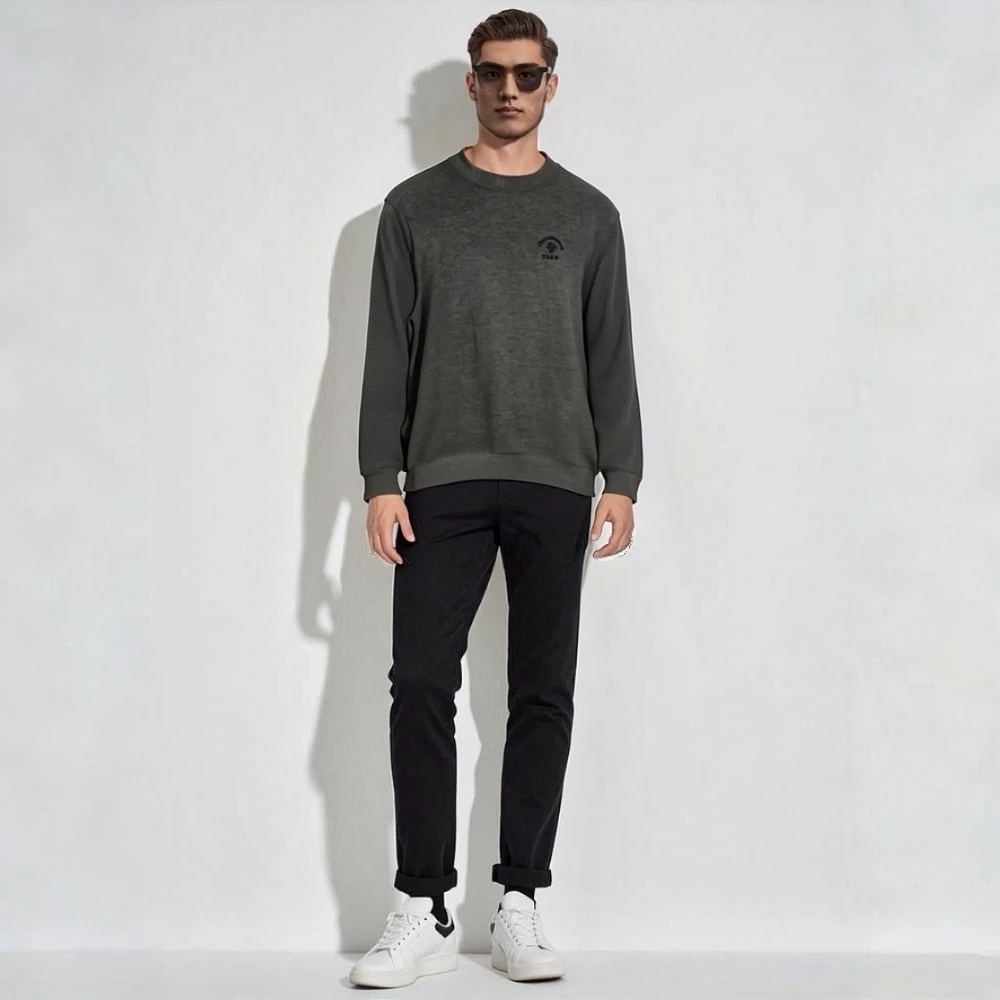 26267好年华赛羊绒男时尚圆领衫