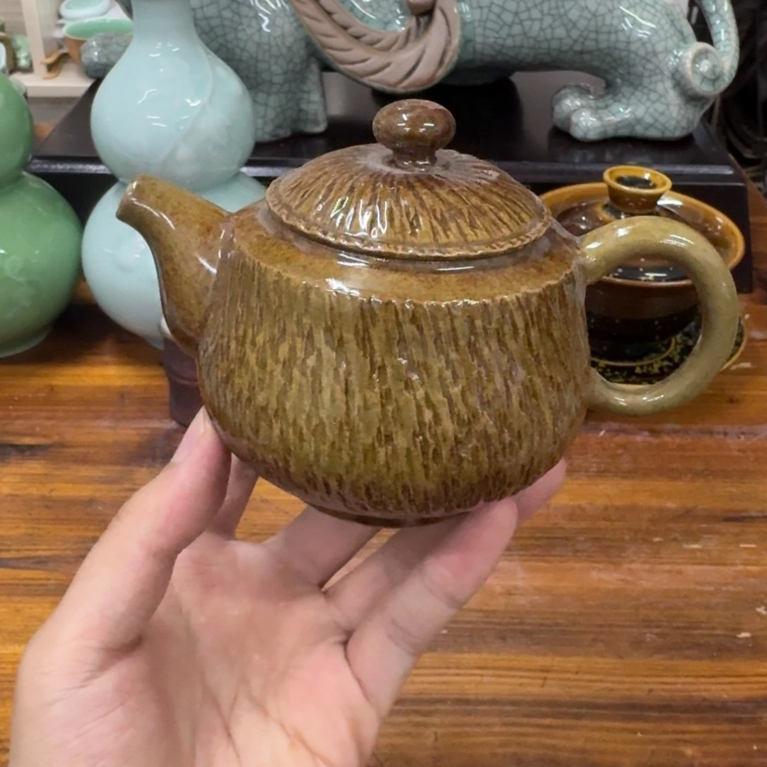 龙泉青瓷茶具微瑕7359