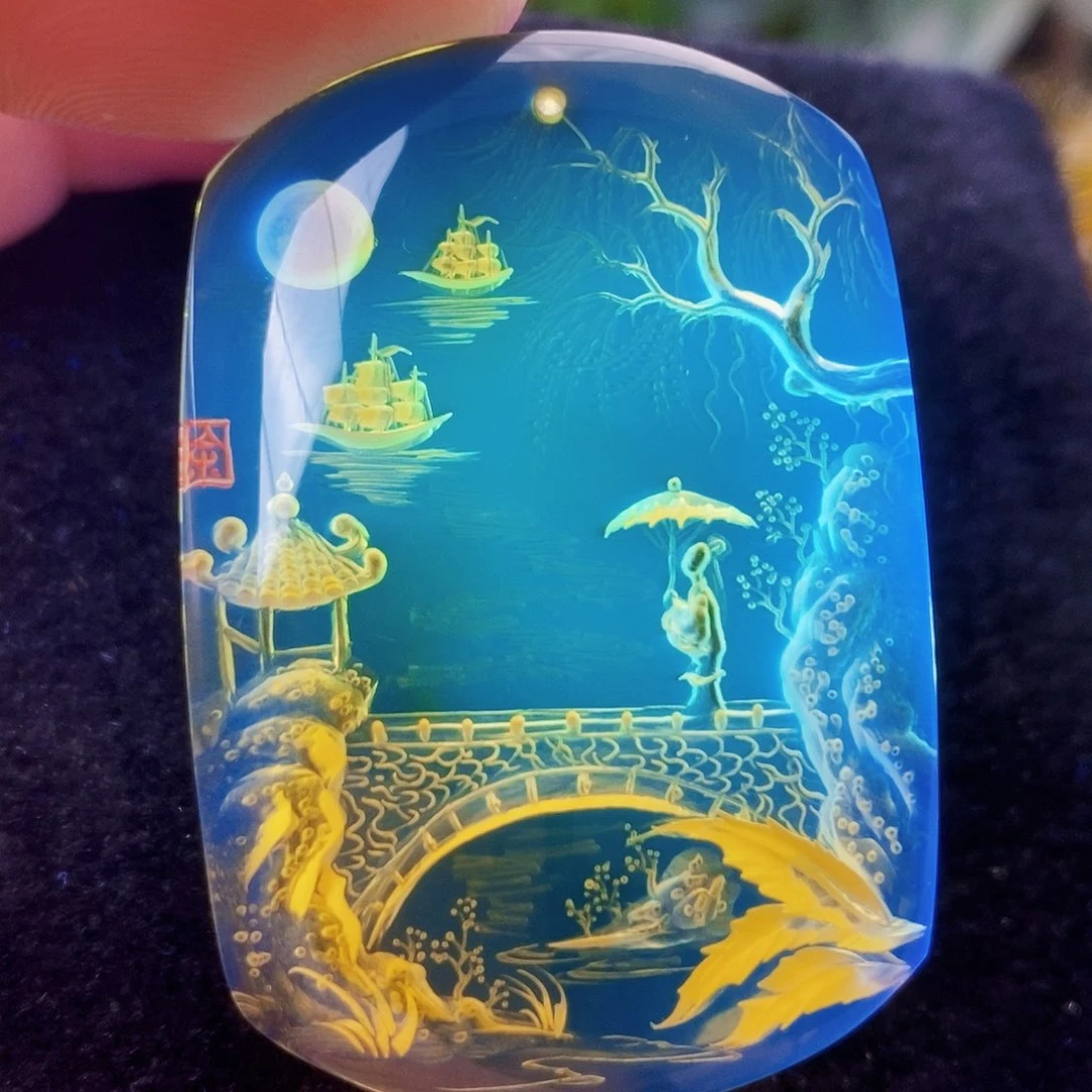 【闪购商品】蓝珀吊坠(不含链)未镶嵌