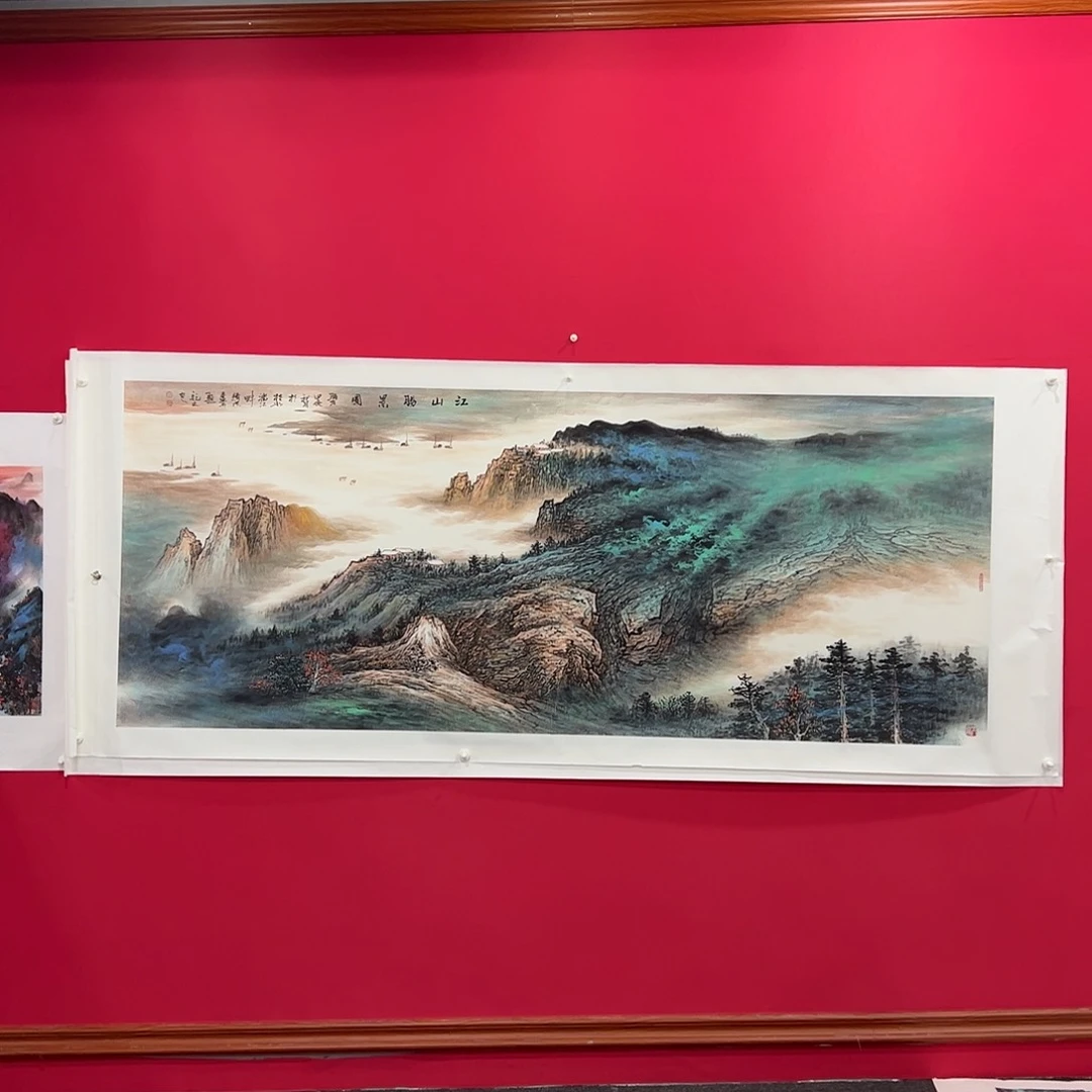 国画不*霍晓芳老师小八尺山水精品