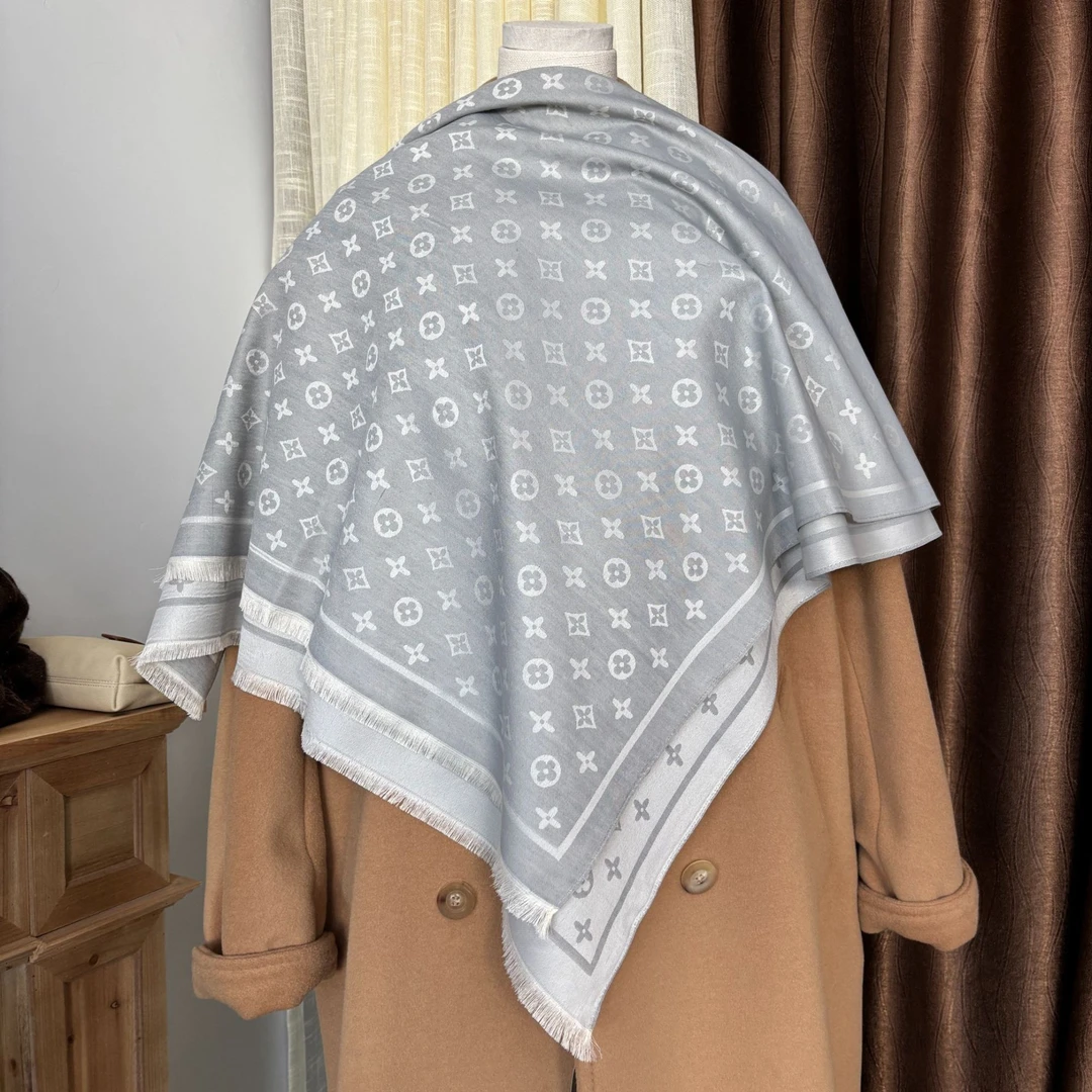 【圈】【胖胖】经丝纬绒提花大方巾