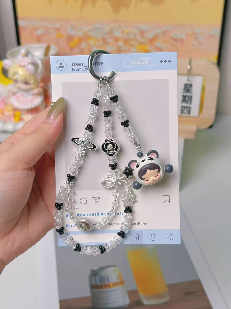 【萌粒DIY手机链条】