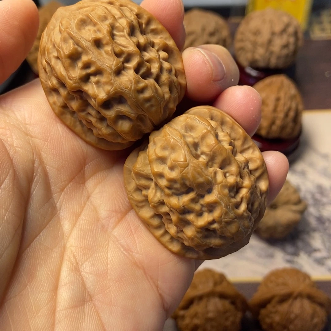 文玩核桃把件全品平谷霸王36.5