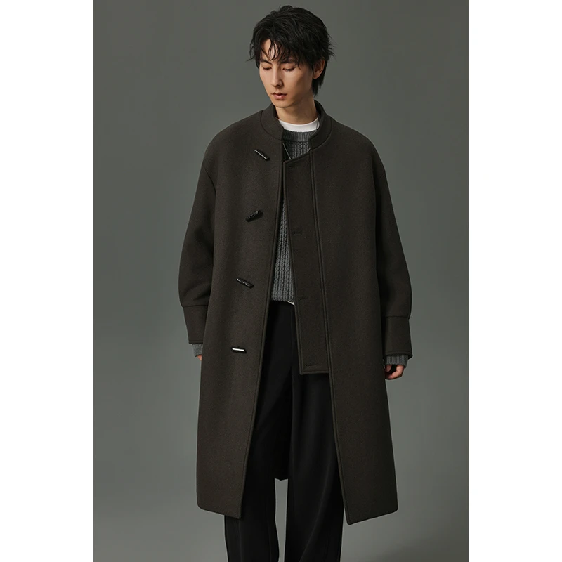 [品牌大衣~断码清货~]男士中长款加厚秋冬绵羊毛呢外套>集合链接