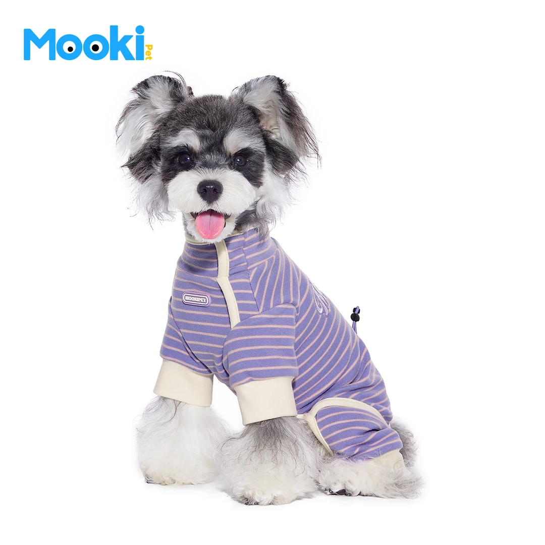 mookipet狗狗秋冬新款家居服西高地比熊雪纳瑞小型犬加绒四脚衣服