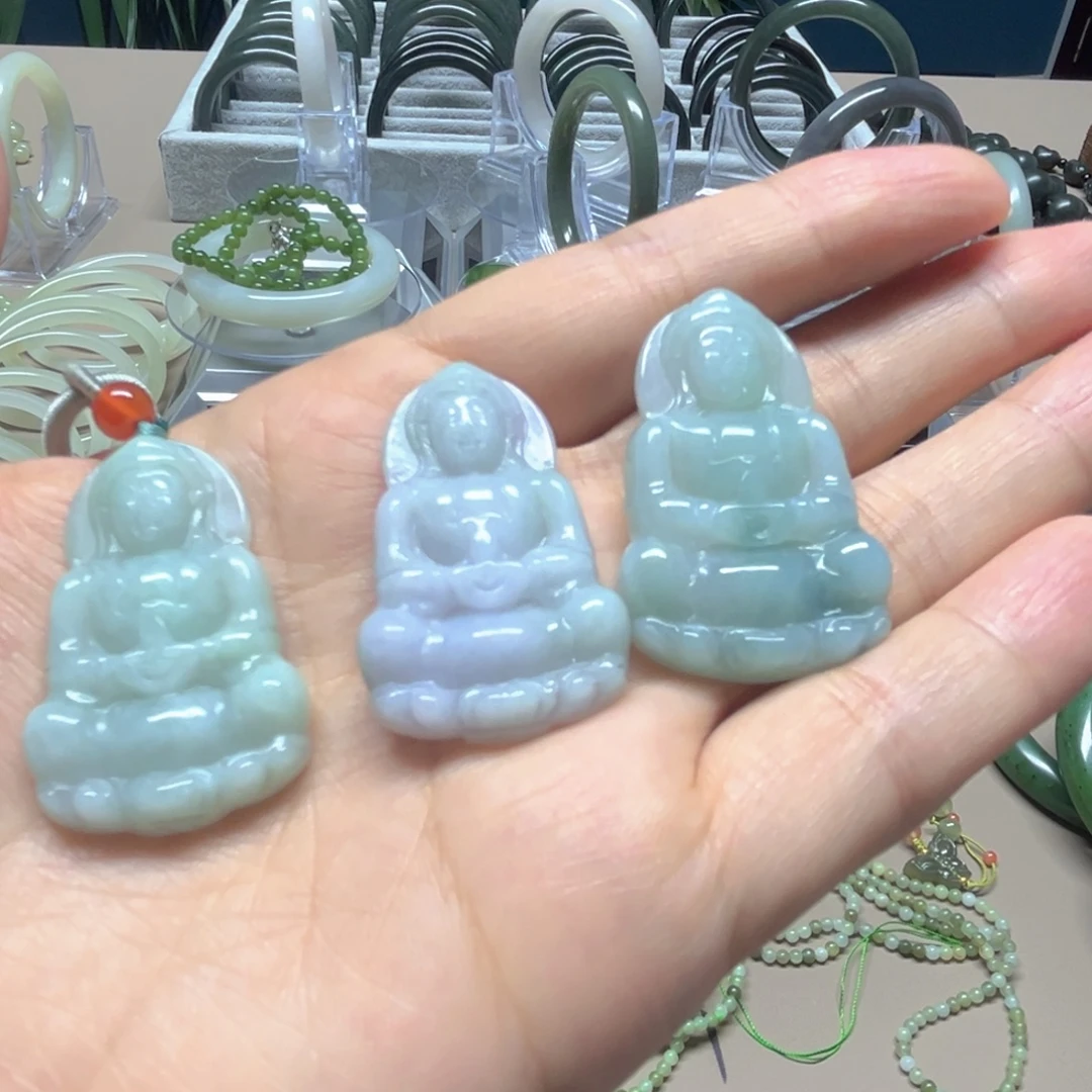 翡翠未镶嵌颈饰翡翠观音
