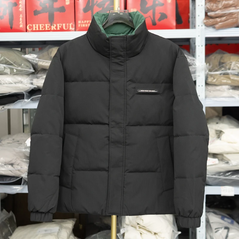 8818冬季御寒保暖男士百搭时尚运动潮流帅气短款修身棉外套