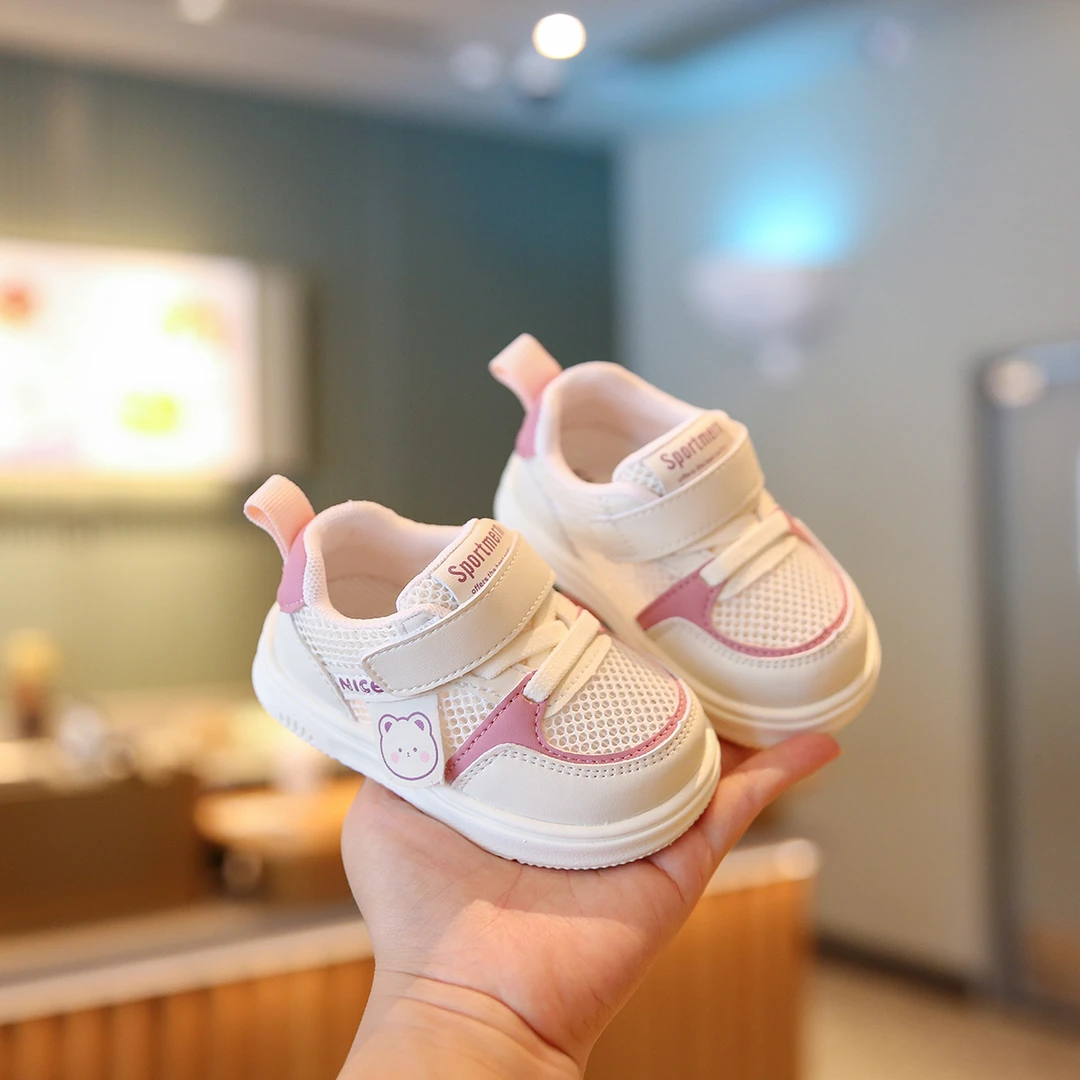 宝宝学步鞋女宝童鞋夏季新款婴儿鞋1-3岁防滑透气鞋子女童网鞋