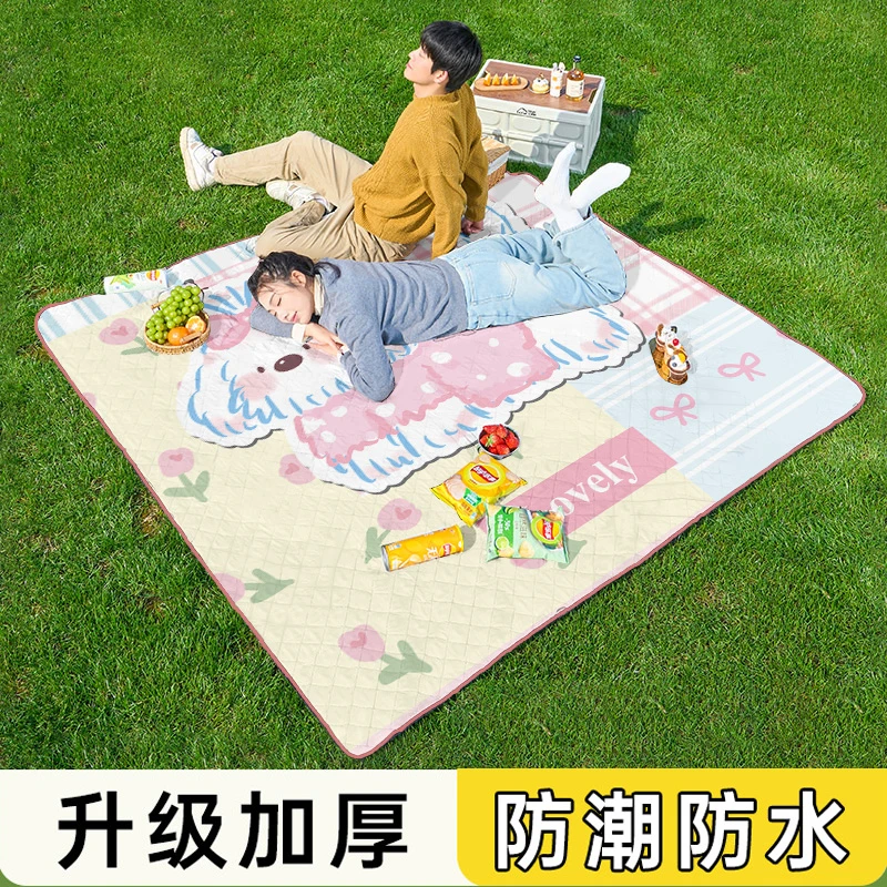 草坪防潮野餐垫加厚便携超声波地垫春游郊游打地铺户外露营加大