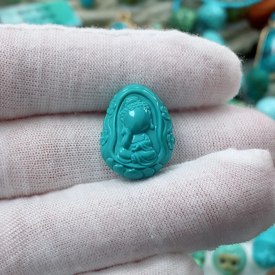 绿松石珠宝奇石未镶嵌