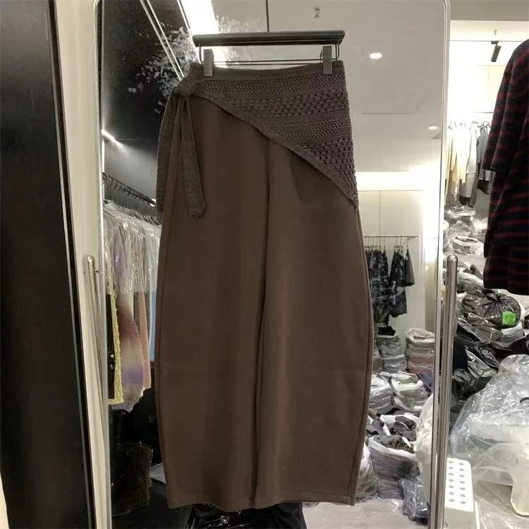 1528 高腰长裤秋冬屁帘阔腿裤休闲裤显瘦女士厚款