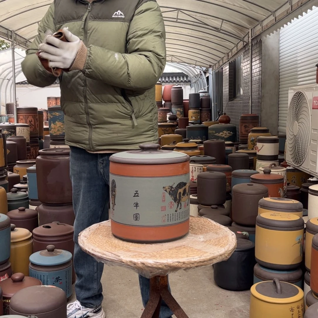 紫砂茶叶罐9 饼茶叶罐