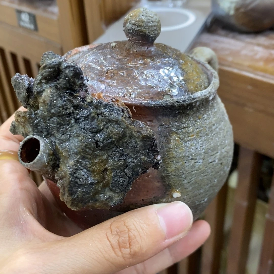 陶园柴烧，精品高货。62大瑕疵