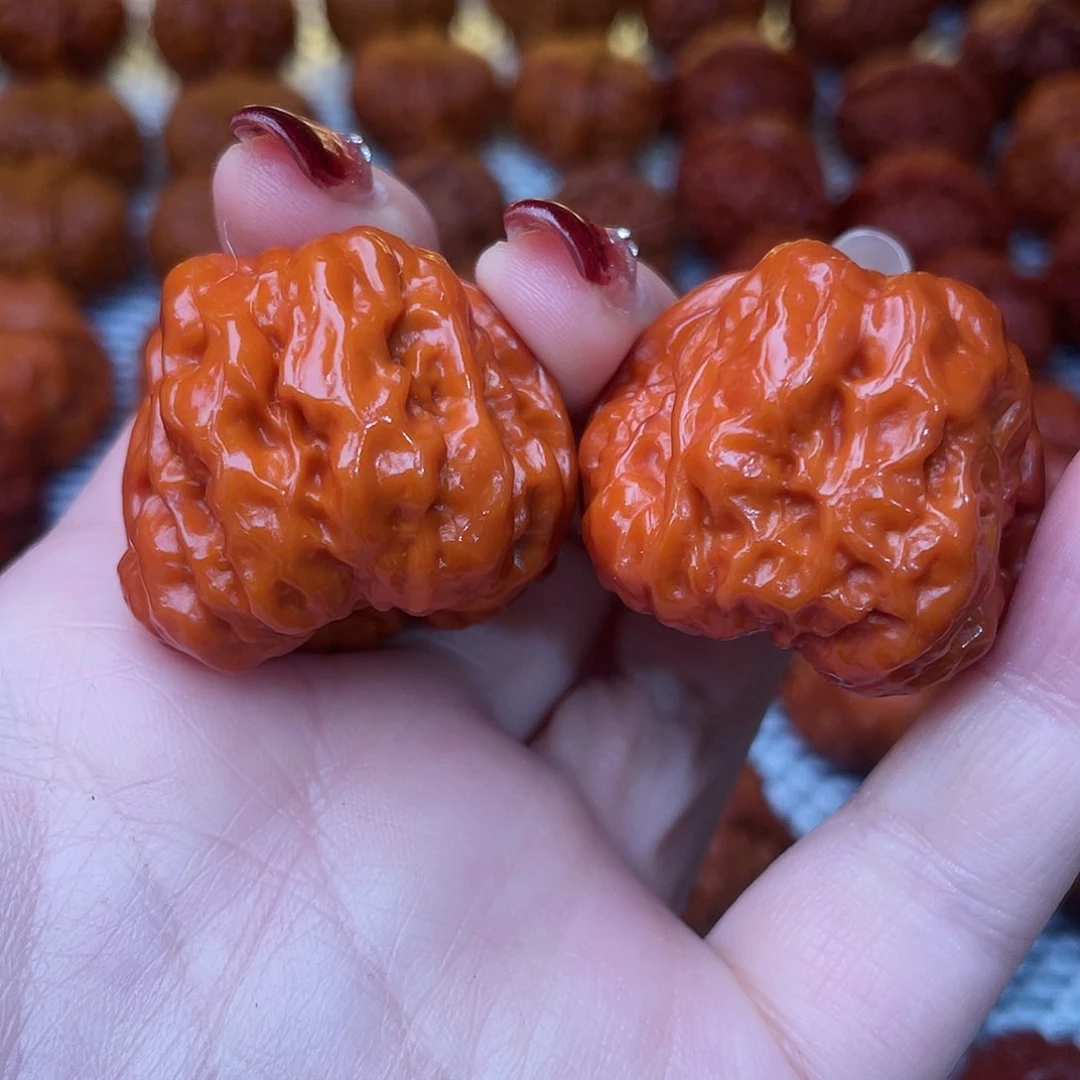 桃核吊坠文玩核桃 手把件 蛤蟆头 35