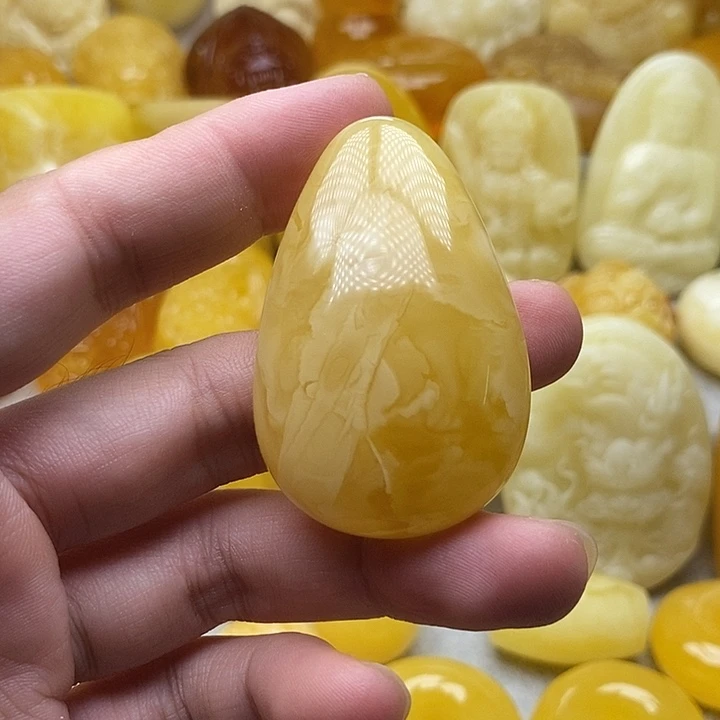 琥珀颈饰未镶嵌琥珀蜜蜡吊坠