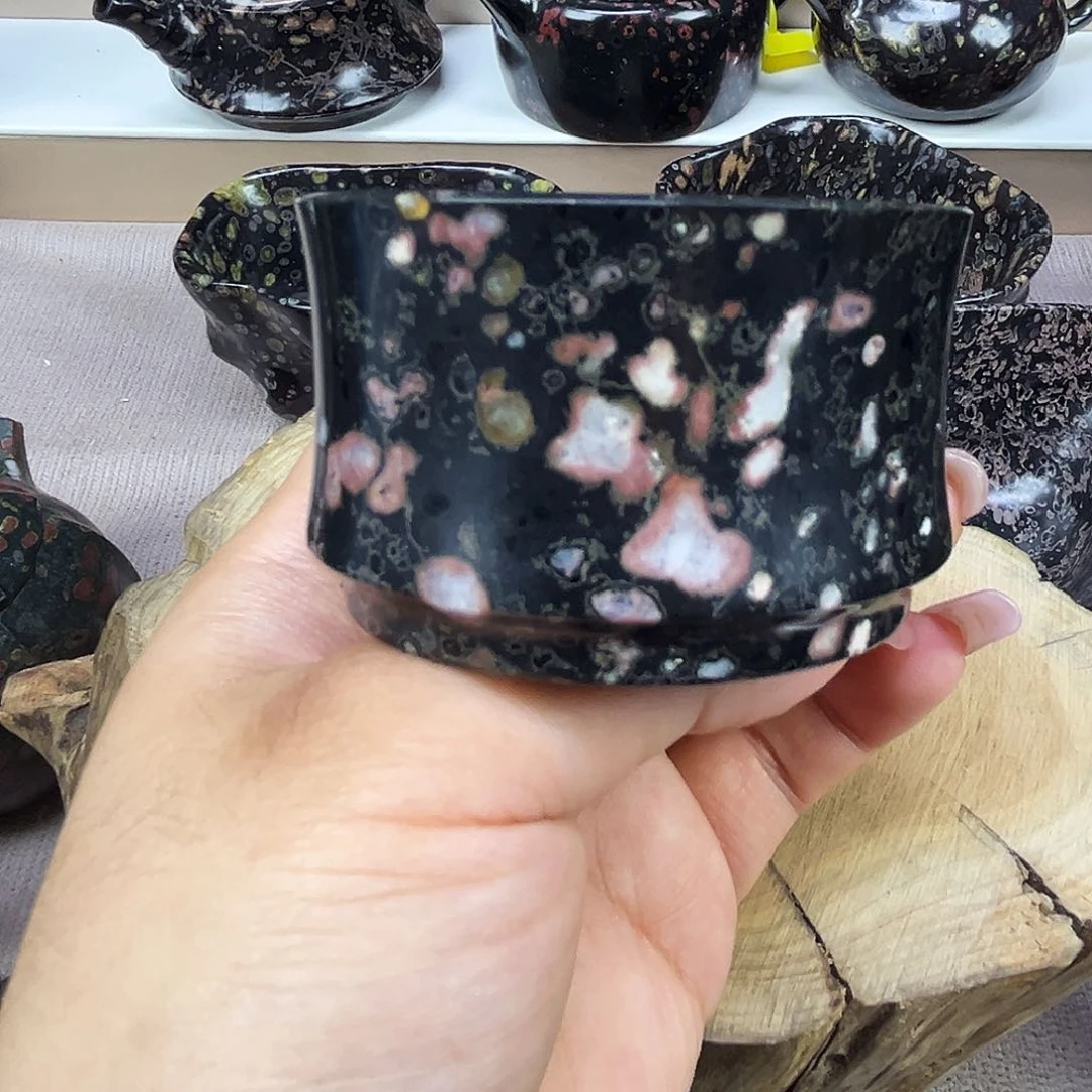 梅花玉竹节杯茶周边微瑕