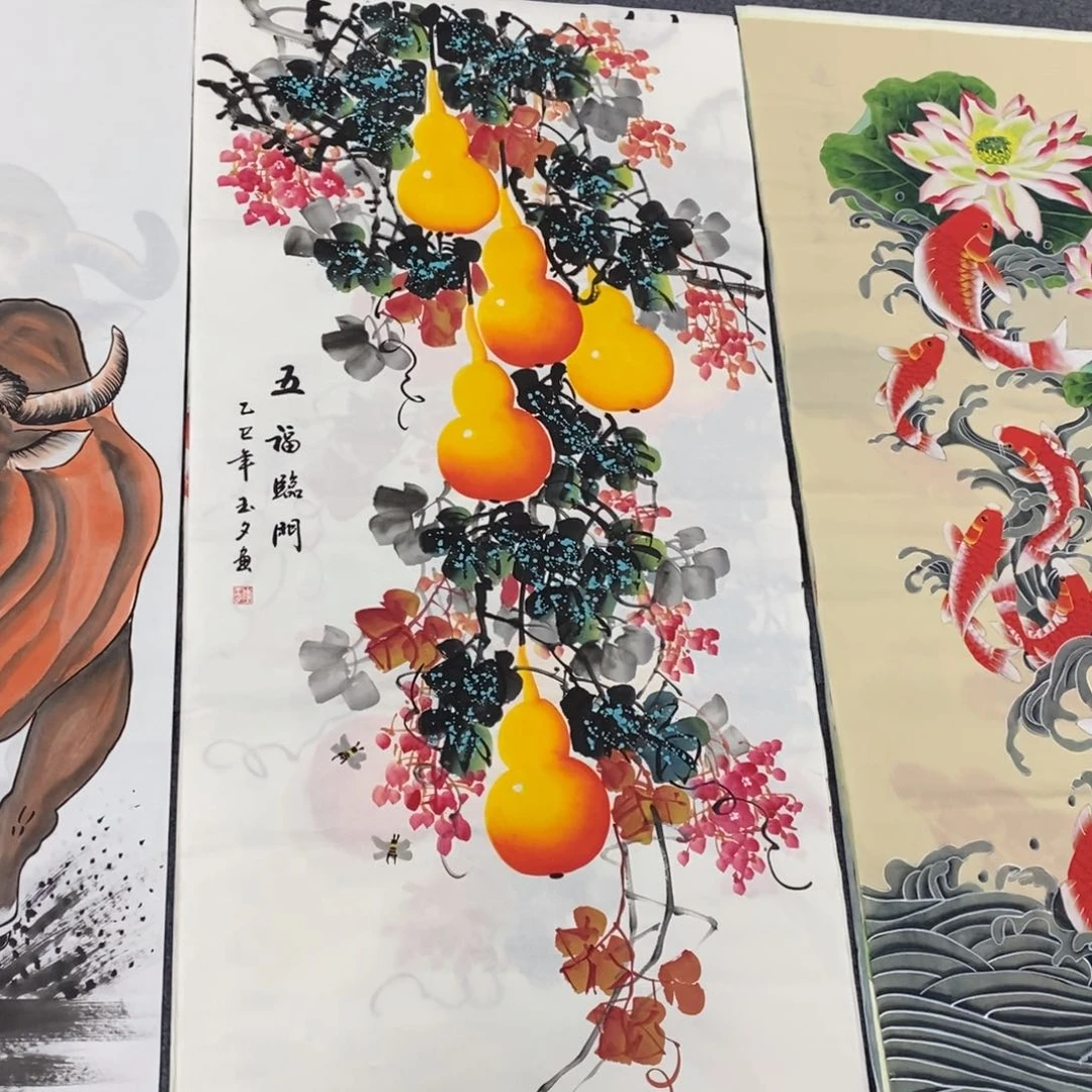 国画尺寸140✖️70四尺精品手绘画