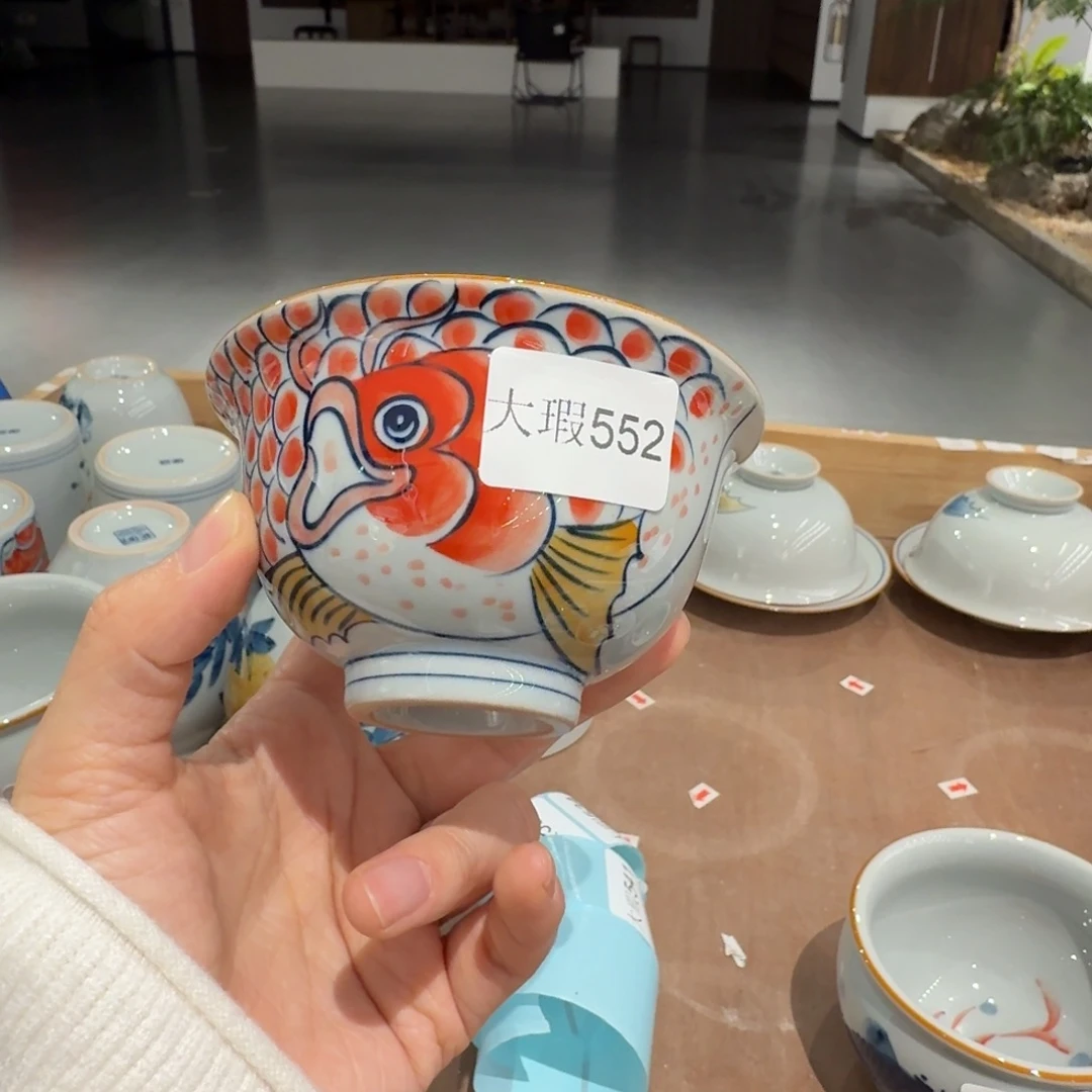 釉下彩纯手绘微瑕