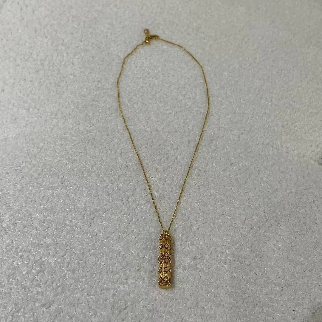 钛钢项链 02146 古法随身复古民族风柱形可打开颈链项链