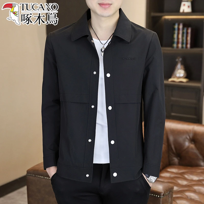 TUCANO/啄木鳥春秋季新款翻领夹克潮流休闲百搭薄款外套上衣男装