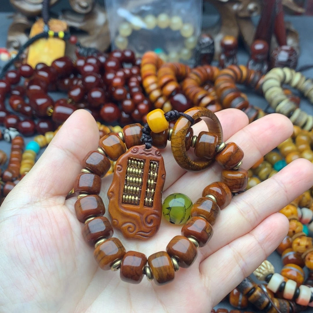 k***k牛骨手串/手链牦牛骨手串搭配牌子