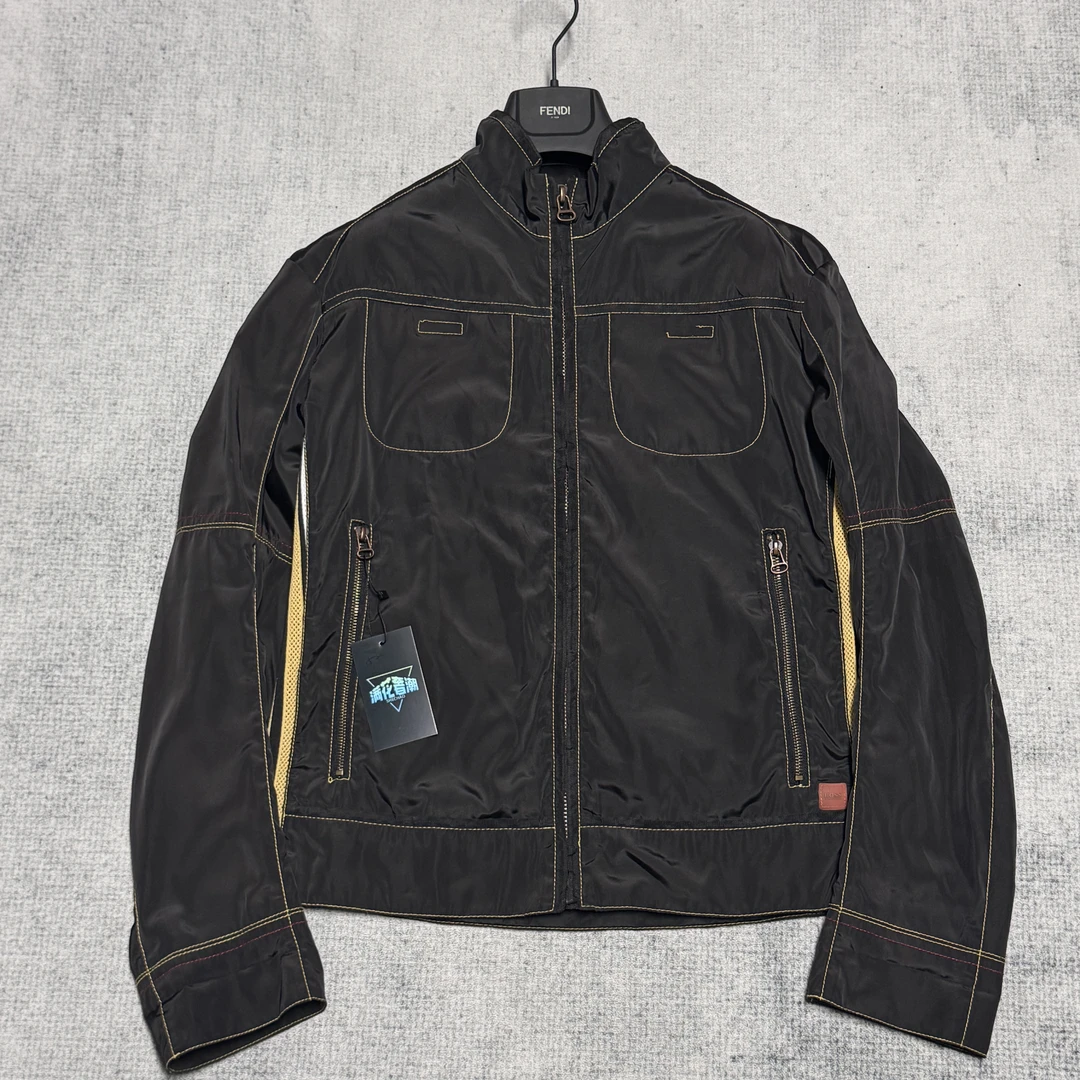 99新 HugoBoss/雨果博斯 仿旧休闲长袖夹克外套/48码