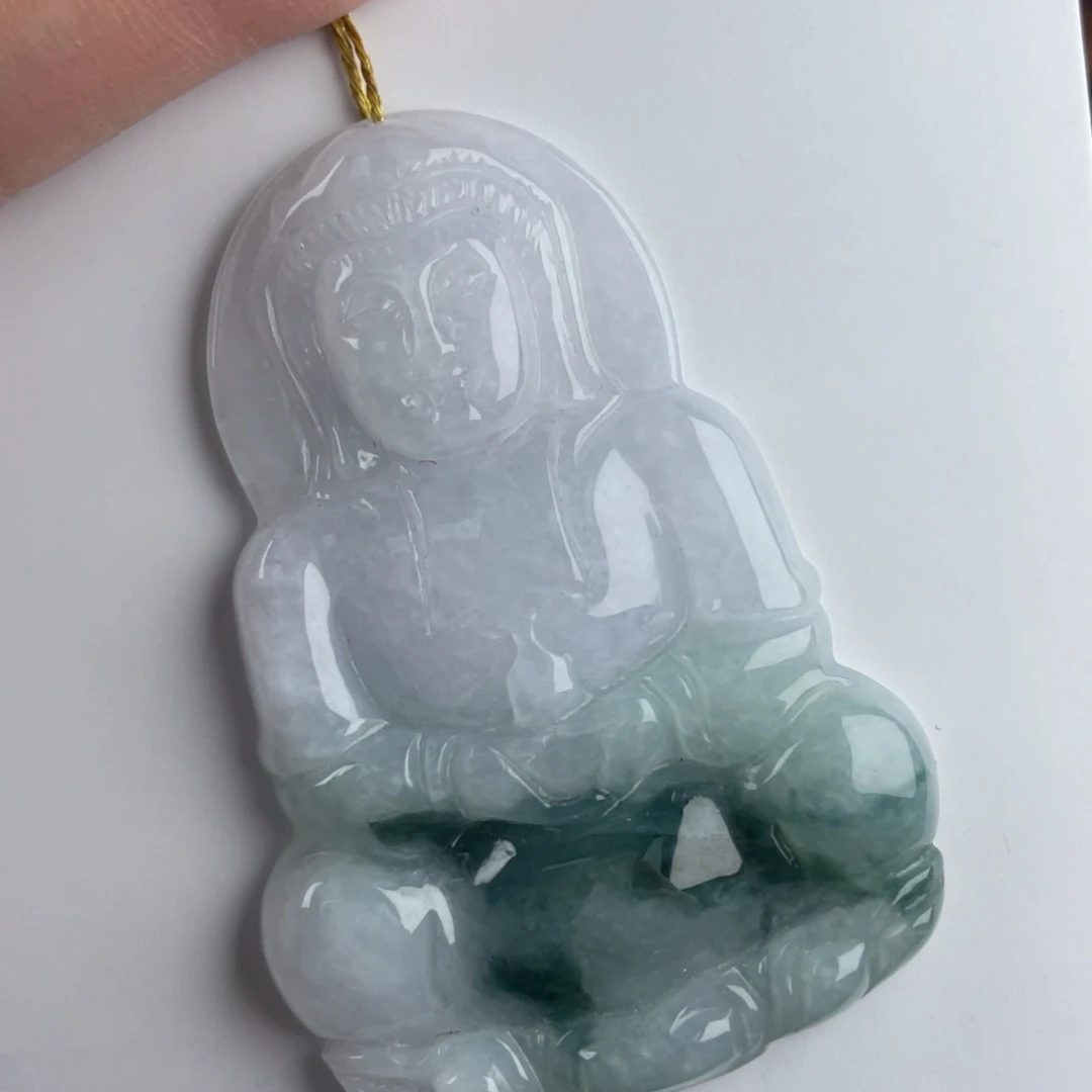 颈饰未镶嵌翡翠观音