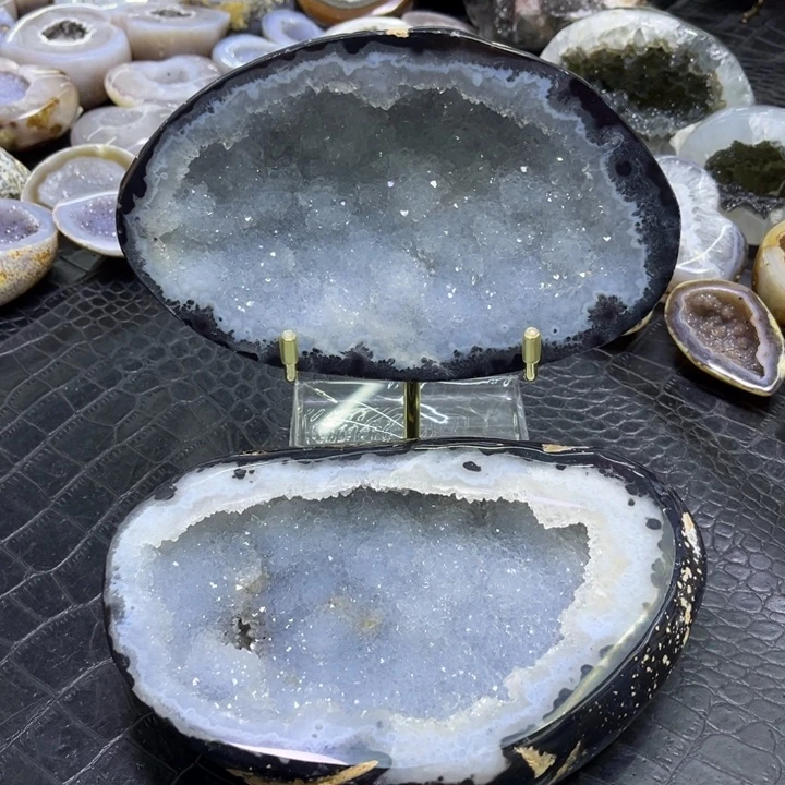 未镶嵌珠宝半成品水晶蓝晶大盆