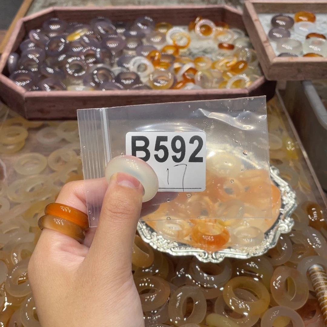 玛瑙/玉髓未镶嵌戒指592