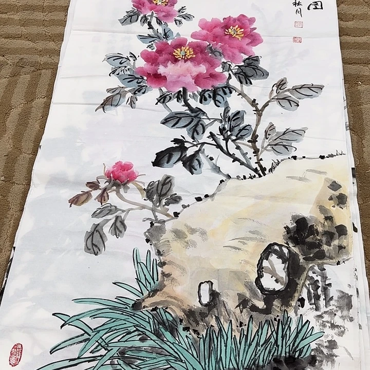 国画花鸟的翅膀和翅膀是一样长在
