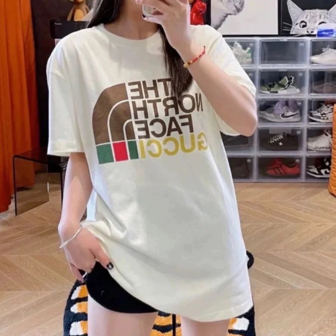 95新/Gucci&北面联名款/短袖T恤/M码/Xsp37673