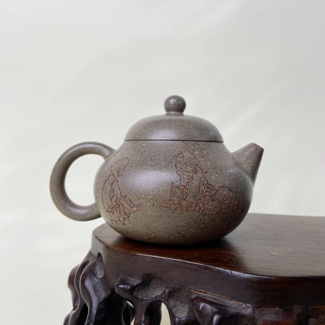 宜兴手工紫砂壶 GS4232-6（方开明）