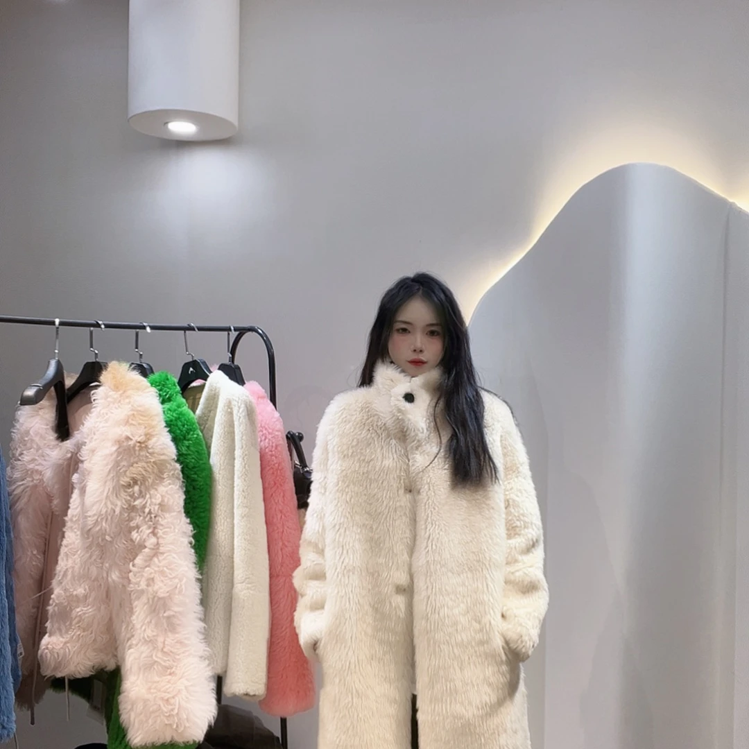 铭***技真皮皮毛一体外套