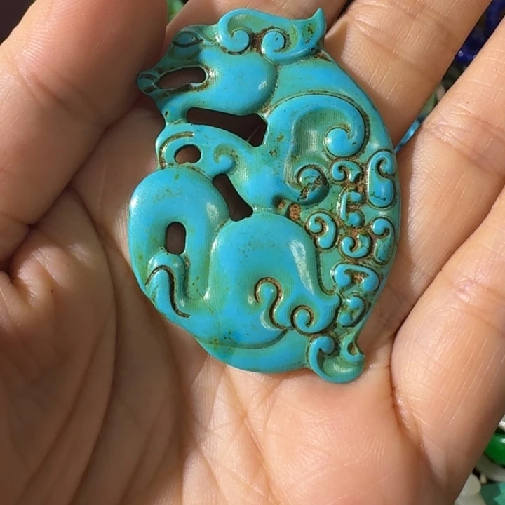 龙***爷玛瑙/玉髓合金颈饰