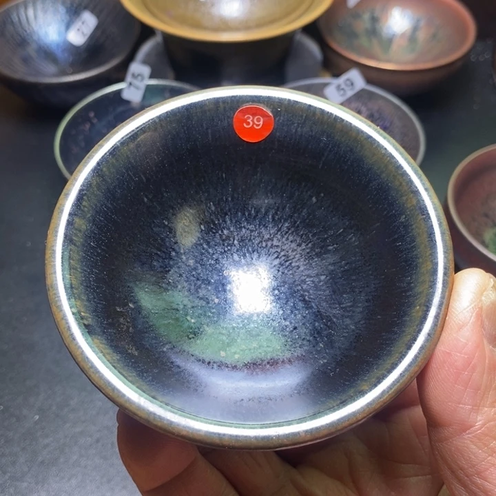 茶盏龙窑柴烧建盏茶器1