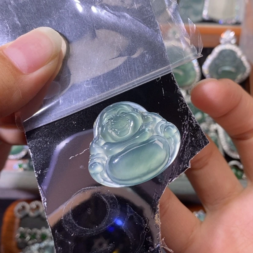 【闪购商品】翡翠未镶嵌颈饰摩*哒分两单