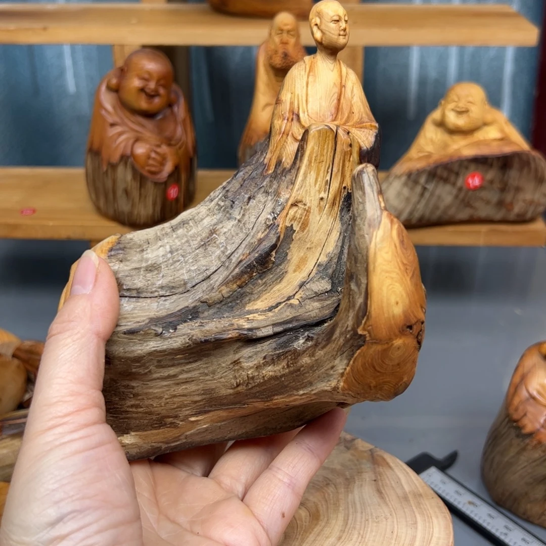 旺***～木崖柏木摆件手把件